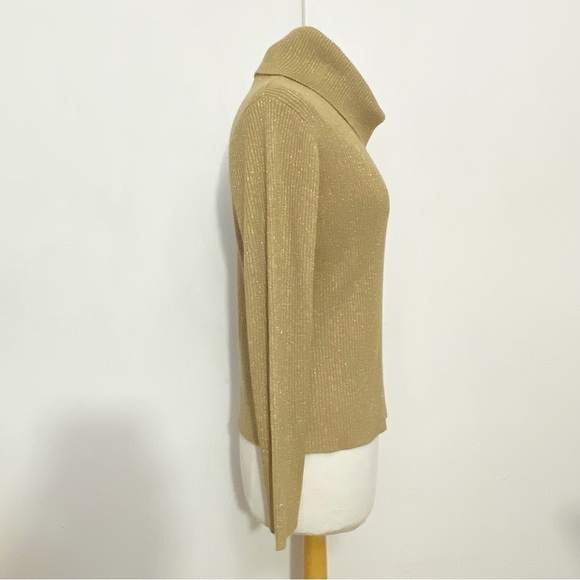 OUTFIT JPR EUC ribbed turtleneck with metallic threads for sparkle very soft L - Picture 2 of 5